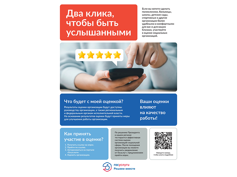 Россияне оценят учреждения социальной сферы через «Госуслуги».