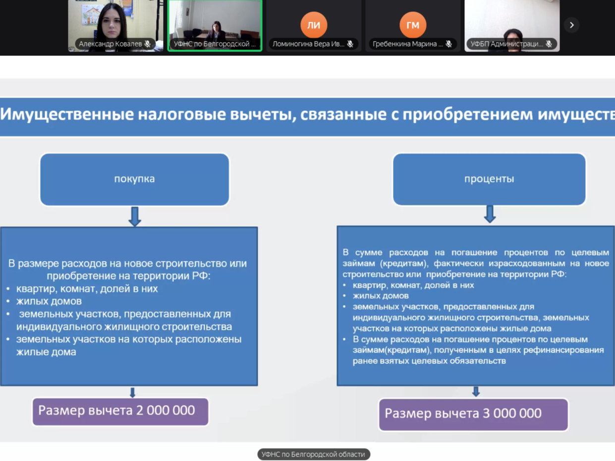 Вопросы налоговых вычетов, условий и порядка их получения рассмотрели на обучающем семинаре регионального Совета мунобразований.