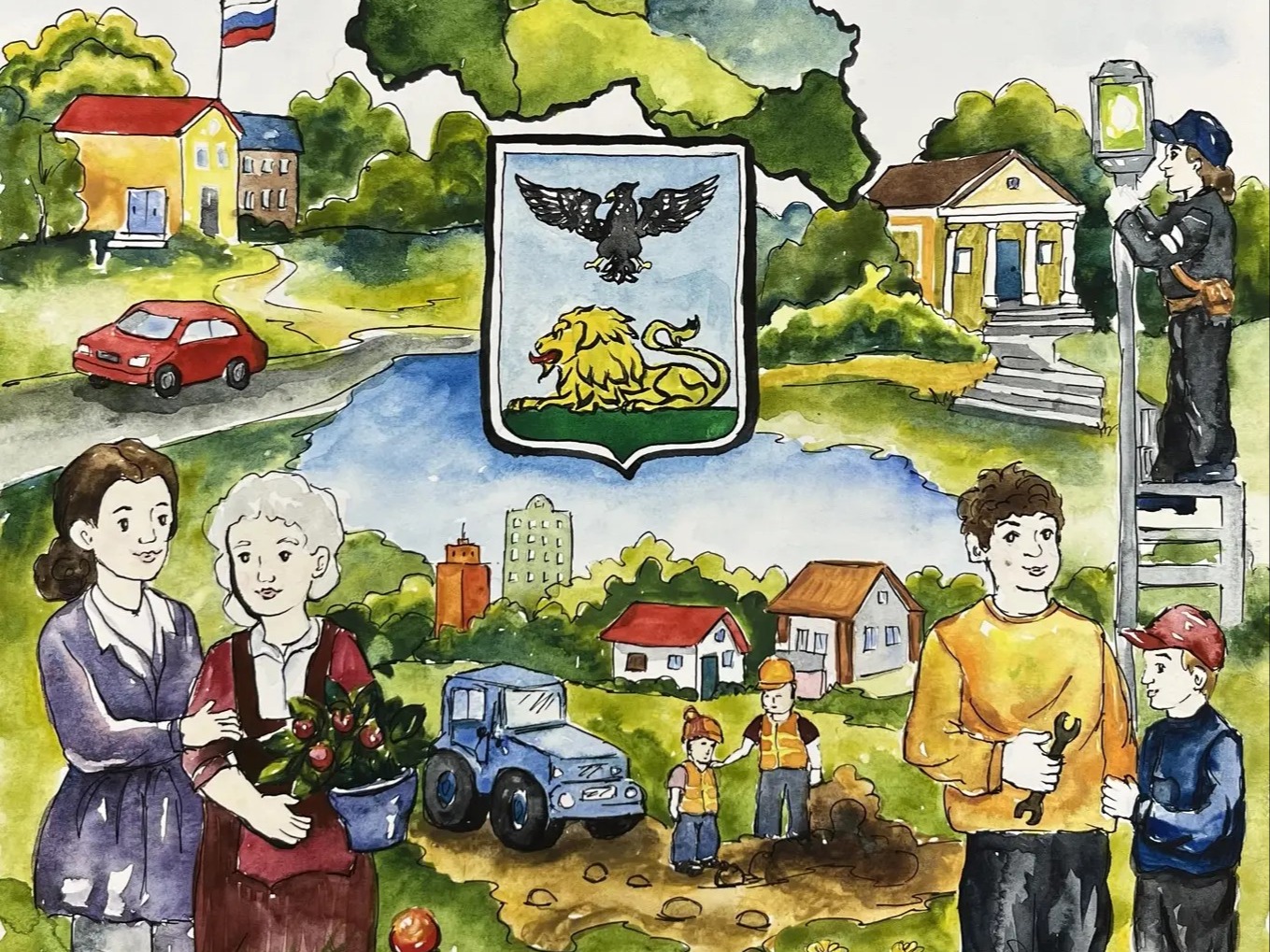 Подведены итоги конкурса детского рисунка «Местное самоуправление глазами детей».