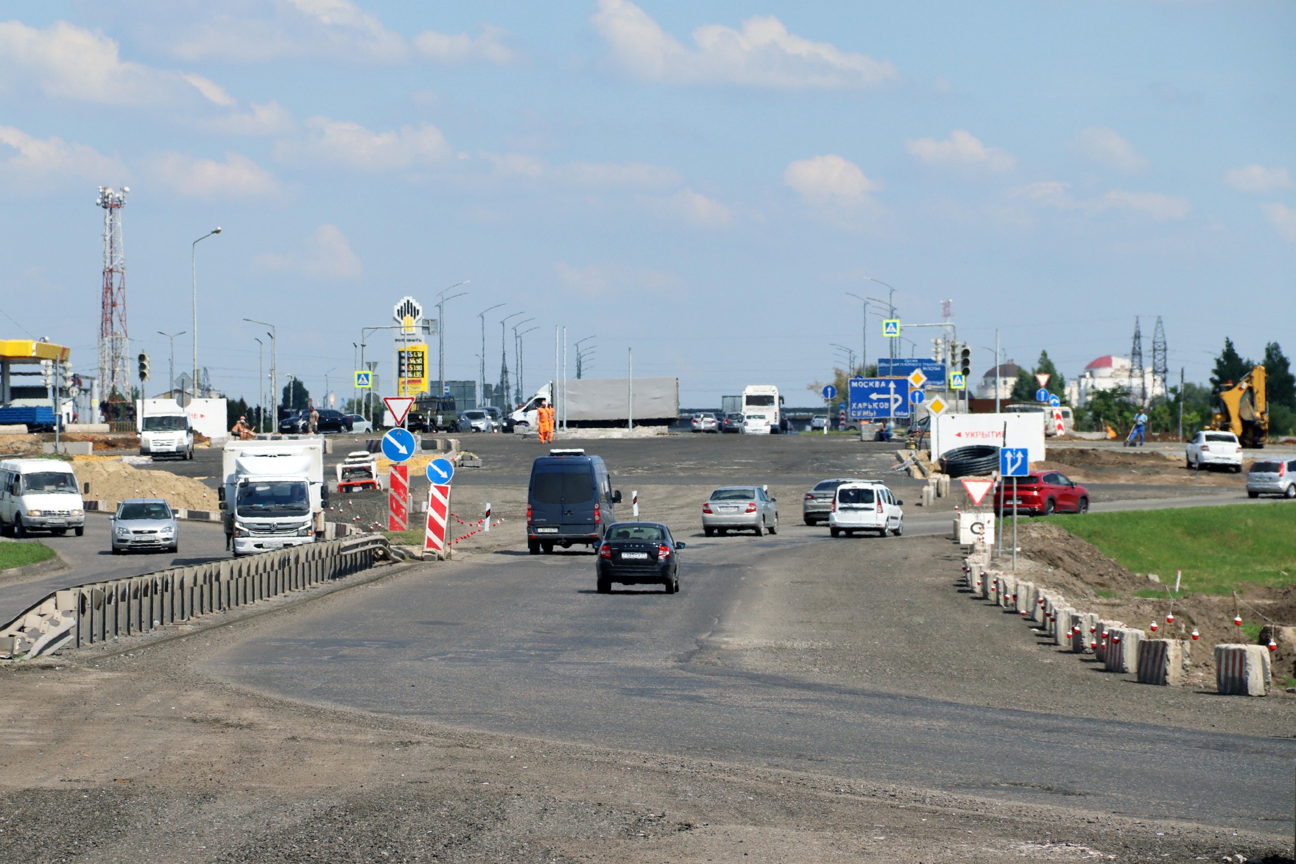 На северном въезде в Белгород на три месяца вводится реверсивное движение.