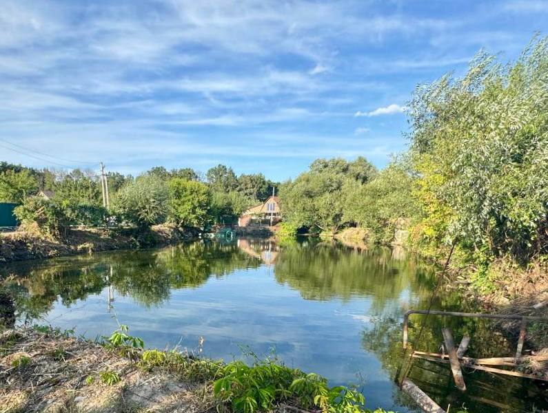 В Белгороде на улице Сосновка очистили водоём.