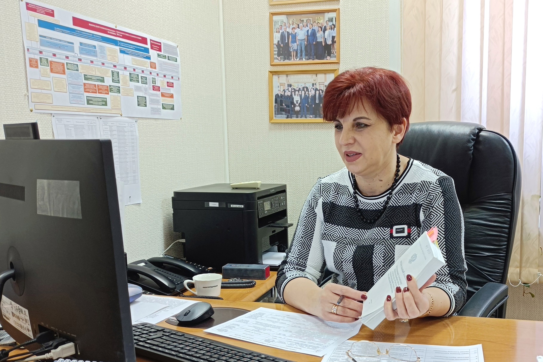 Любовь Калабина рассказала школьникам о деятельности Белгородской городской ТИК.