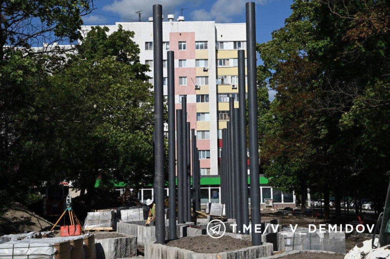К 1 августа в Белгороде планируется открыть для посещения сквер на пересечении улиц Мичурина и Попова.