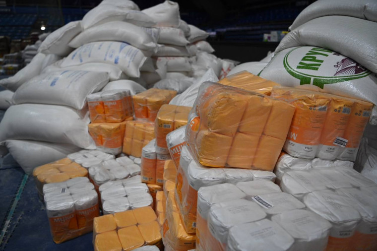 В Белгород привезли 70,5 тонн гуманитарной помощи для шебекинцев из Краснодарского и Ставропольского края.